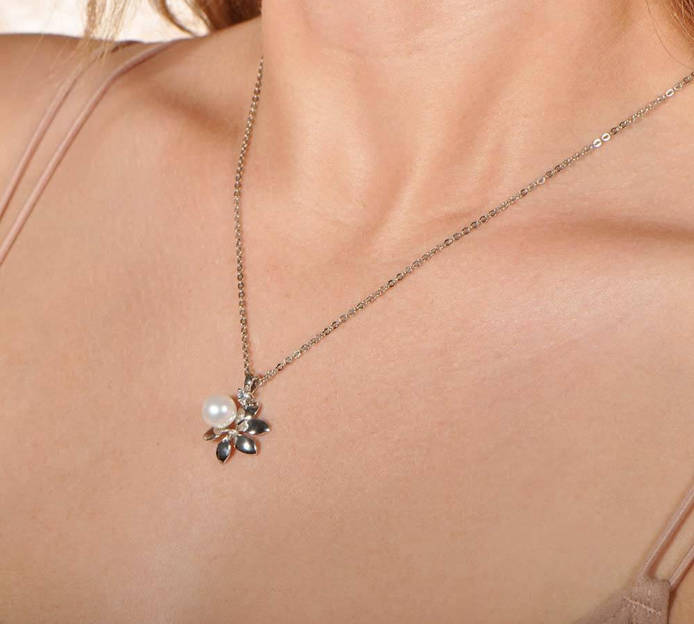Pearl Blooming Naupaka Pendant Pendant Island by Koa Nani 
