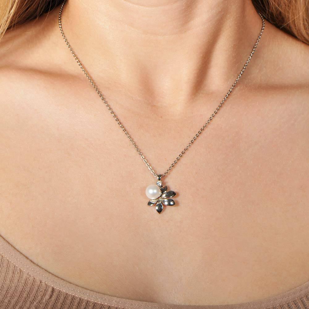 Pearl Blooming Naupaka Pendant Pendant Island by Koa Nani 