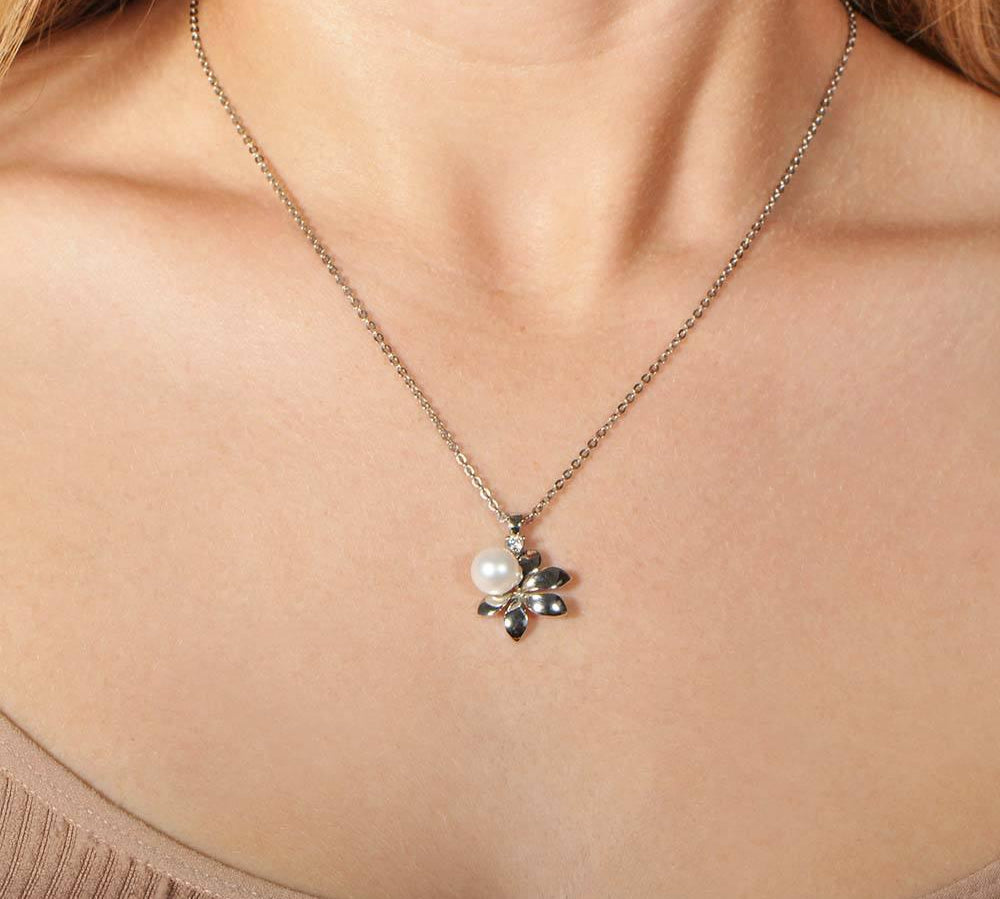 Pearl Blooming Naupaka Pendant Pendant Island by Koa Nani 