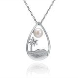 Pearl Diamond Head Pendant Pendant Island by Koa Nani Akoya Pearl 