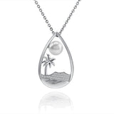 Pearl Diamond Head Pendant Pendant Island by Koa Nani Freshwater Pearl 