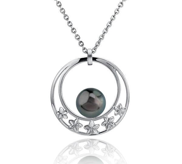 Pearl Flower Basket Pendant Pendant Island by Koa Nani Tahitian Pearl 