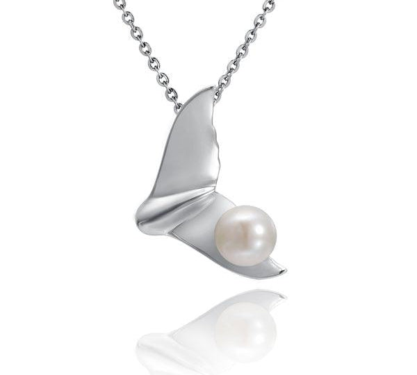 Pearl Flukes Pendant Pendant Island by Koa Nani Akoya Pearl 