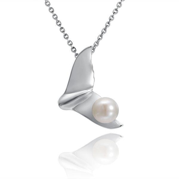 Pearl Flukes Pendant Pendant Island by Koa Nani Akoya Pearl 