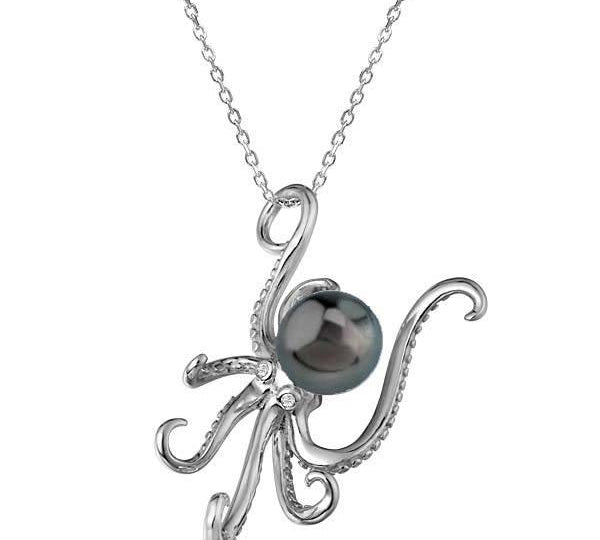 Pearl He’e Pendant Pendant Island by Koa Nani Tahitian Pearl 