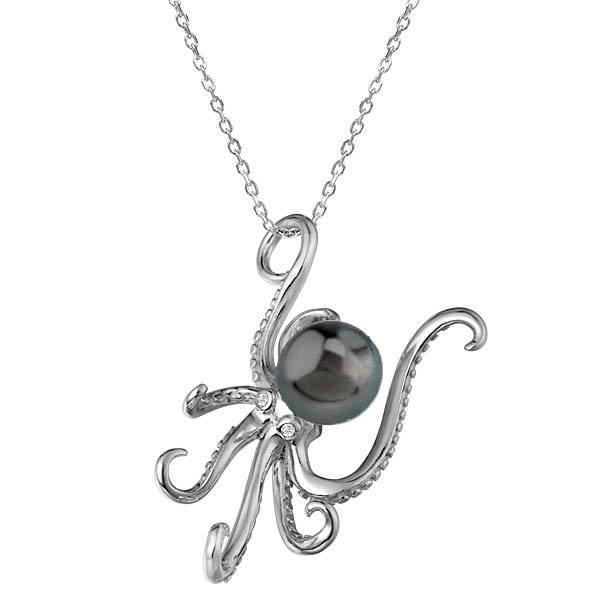 Pearl He’e Pendant Pendant Island by Koa Nani Tahitian Pearl 