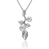 Pearl Heliconia Pendant Pendant Island by Koa Nani Akoya Pearl 