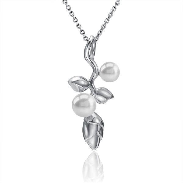Pearl Heliconia Pendant Pendant Island by Koa Nani Freshwater Pearl 
