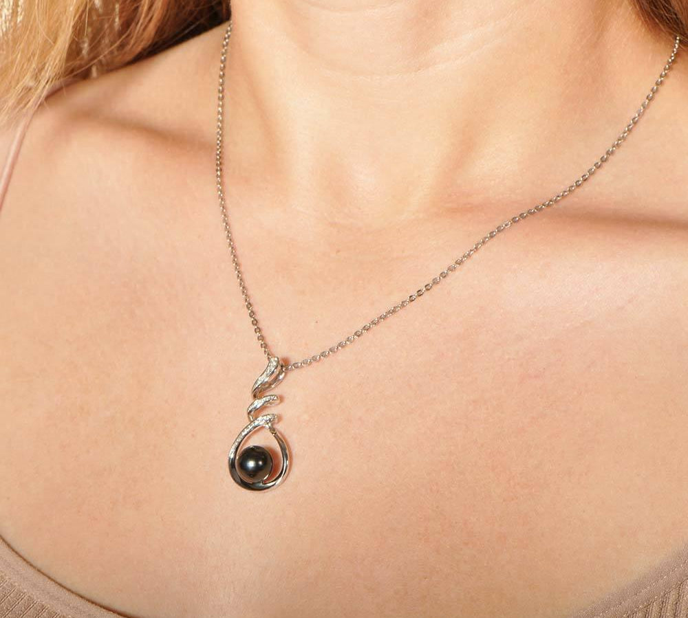 Pearl Helix Pendant Pendant Island by Koa Nani 