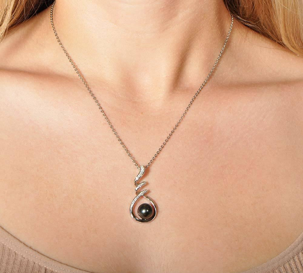 Pearl Helix Pendant Pendant Island by Koa Nani 
