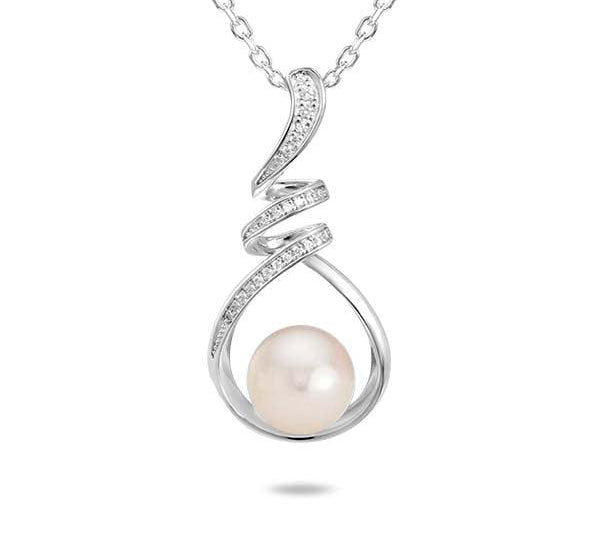 Pearl Helix Pendant Pendant Island by Koa Nani Freshwater Pearl 