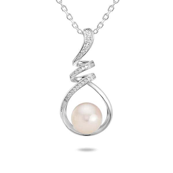 Pearl Helix Pendant Pendant Island by Koa Nani Freshwater Pearl 