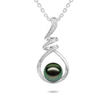 Pearl Helix Pendant Pendant Island by Koa Nani Tahitian Pearl 