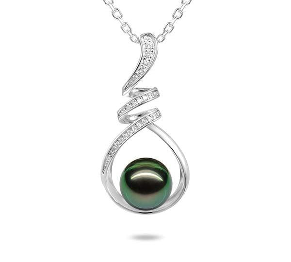 Pearl Helix Pendant Pendant Island by Koa Nani Tahitian Pearl 