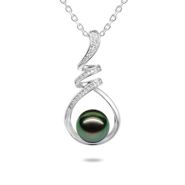 Pearl Helix Pendant Pendant Island by Koa Nani Tahitian Pearl 
