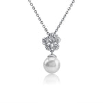 Pearl Hibiscus Pendant Pendant Island by Koa Nani Freshwater Pearl 