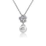 Pearl Hibiscus Pendant Pendant Island by Koa Nani Freshwater Pearl 
