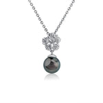Pearl Hibiscus Pendant Pendant Island by Koa Nani Tahitian Pearl 