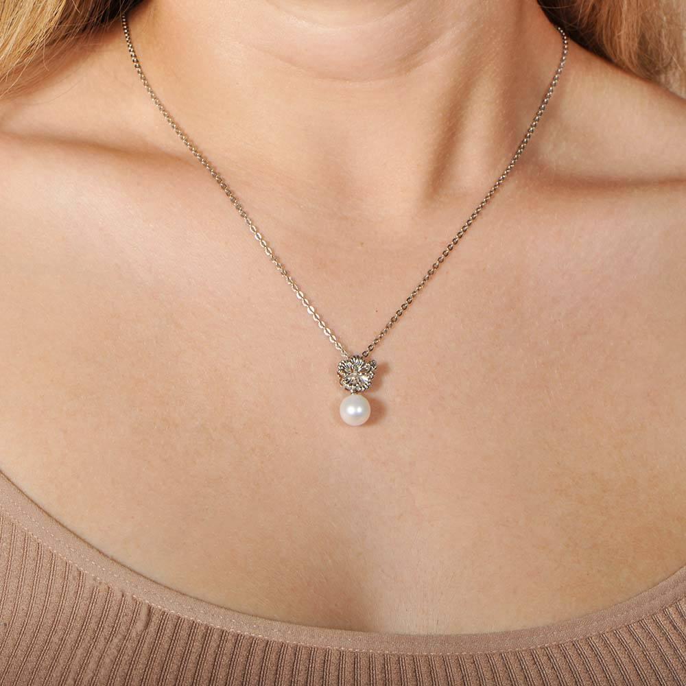 Pearl Hibiscus Pendant Pendant Island by Koa Nani 