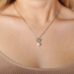 Pearl Hibiscus Pendant Pendant Island by Koa Nani 