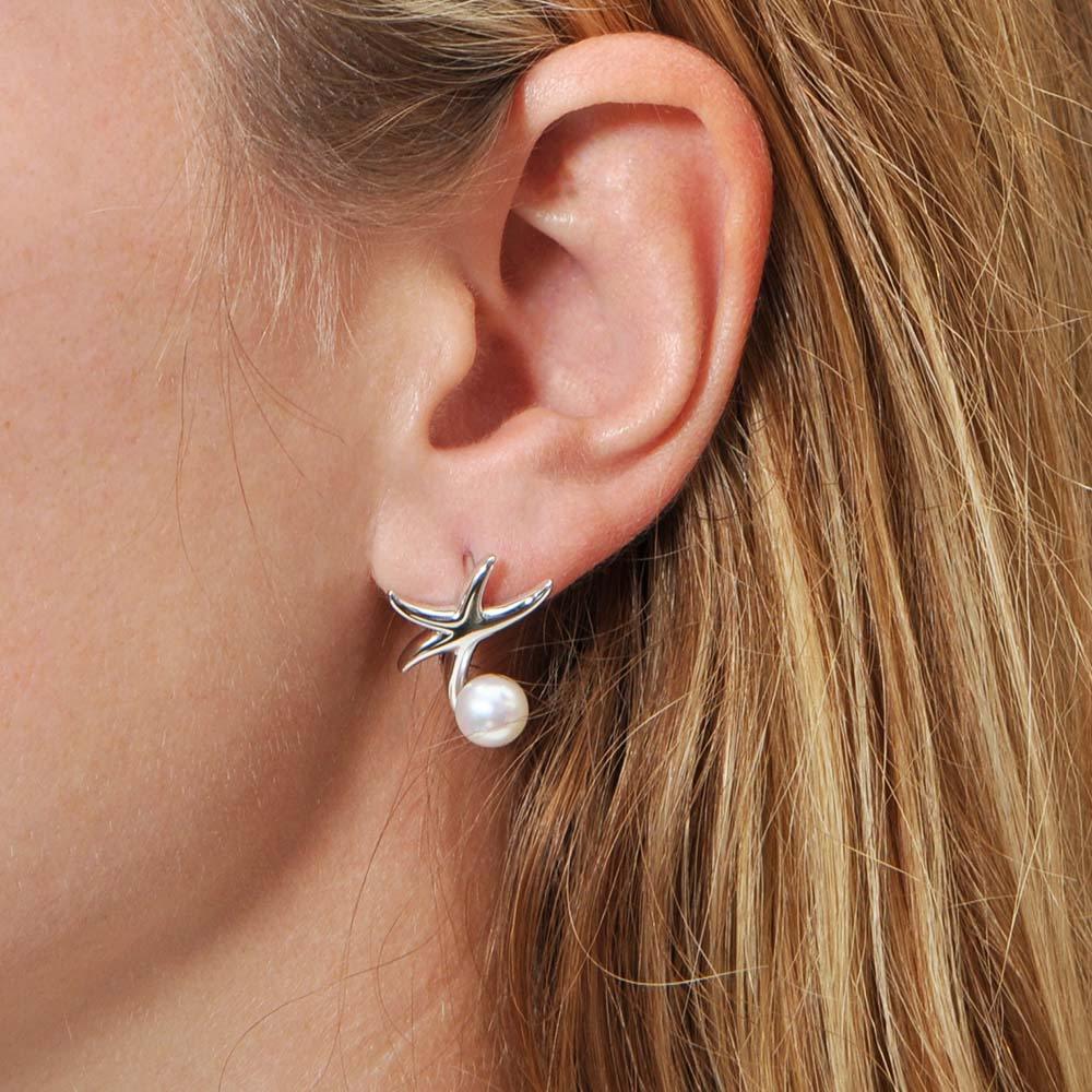 Pearl Hokuhele Earrings Earrings Island by Koa Nani 