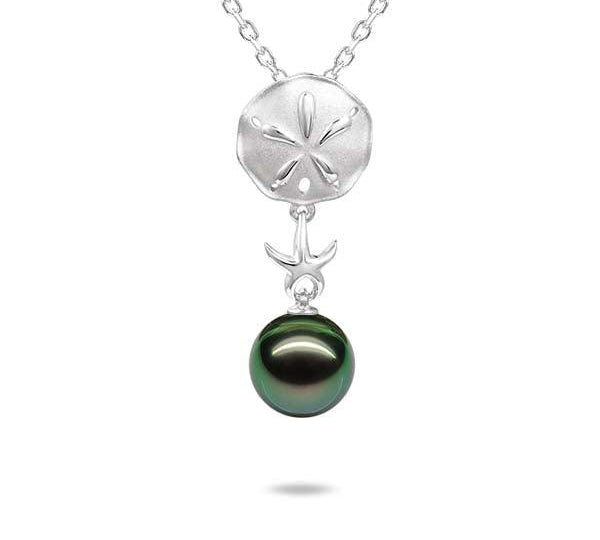 Pearl Hokuhele Sand Dollar Pendant Pendant Island by Koa Nani Tahitian Pearl 