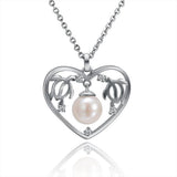 Pearl Honu Heart Pendant Pendant Island by Koa Nani Akoya Pearl 