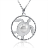 Pearl Honu Medallion Pendant Pendant Island by Koa Nani Freshwater Pearl 