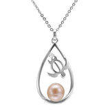 Pearl Honu Teardrop Pendant Pendant Island by Koa Nani Akoya Pearl 