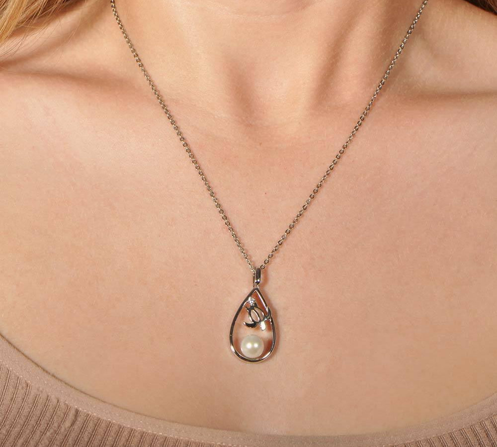Pearl Honu Teardrop Pendant Pendant Island by Koa Nani 