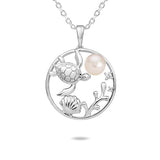 Pearl Honu's Garden Pendant Pendant Island by Koa Nani Akoya Pearl 