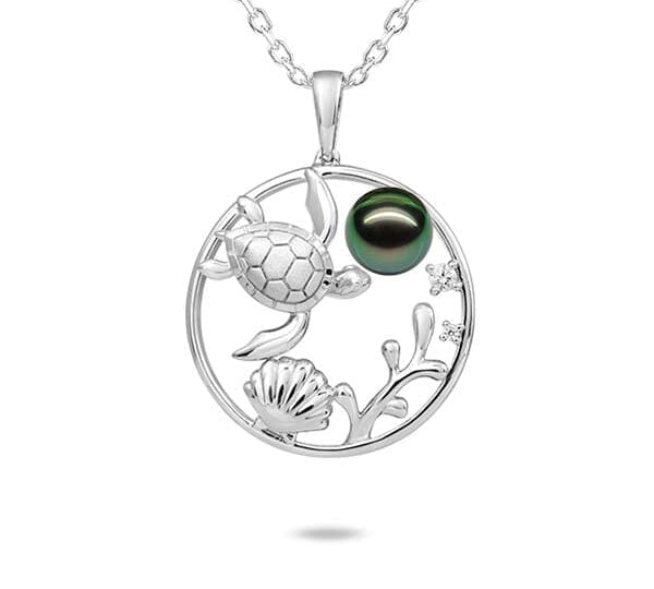 Pearl Honu's Garden Pendant Pendant Island by Koa Nani Tahitian Pearl 