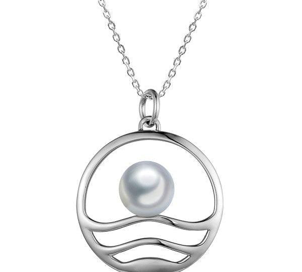 Pearl Horizon Pendant Pendant Island by Koa Nani Freshwater Pearl 