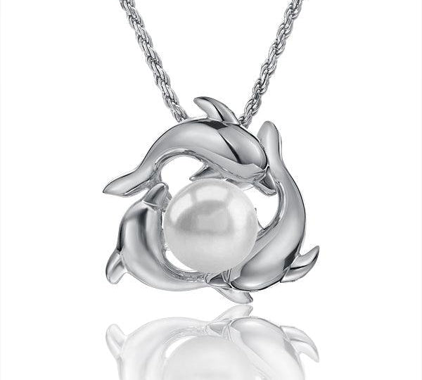 Pearl Infinity Nai'a Pendant Pendant Island by Koa Nani Freshwater Pearl 