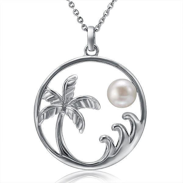 Pearl Island Pendant Pendant Island by Koa Nani Akoya Pearl 