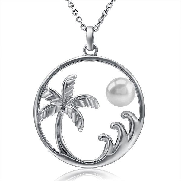 Pearl Island Pendant Pendant Island by Koa Nani Freshwater Pearl 