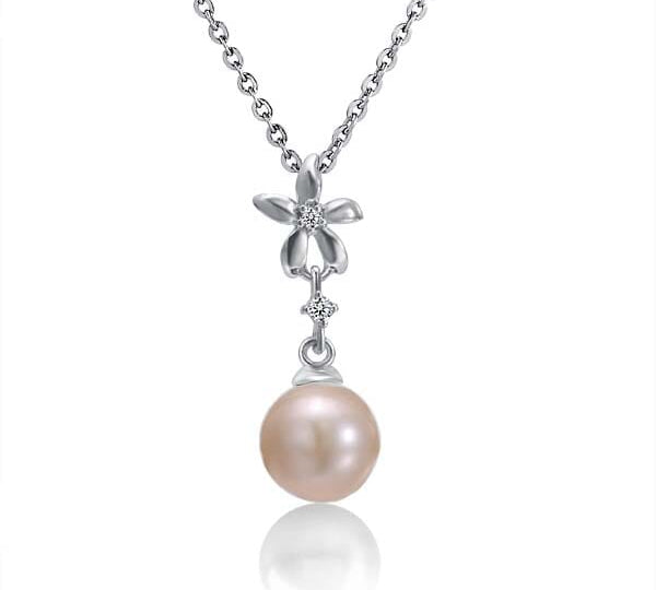 Pearl Jasmine Flower Pendant Pendant Island by Koa Nani Pink Freshwater Pearl 
