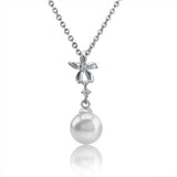 Pearl Jasmine Flower Pendant Pendant Island by Koa Nani Freshwater Pearl 