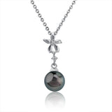 Pearl Jasmine Flower Pendant Pendant Island by Koa Nani Tahitian Pearl 