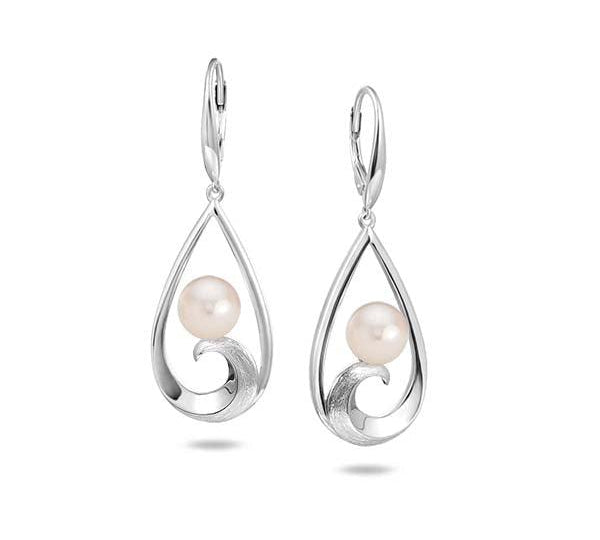 Pearl Kai Teardrop Earrings Earrings Island by Koa Nani Freshwater Pearl 