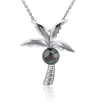 Pearl King Palm Tree Pendant Pendant Island by Koa Nani Tahitian Pearl 
