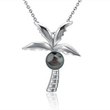 Pearl King Palm Tree Pendant Pendant Island by Koa Nani Tahitian Pearl 