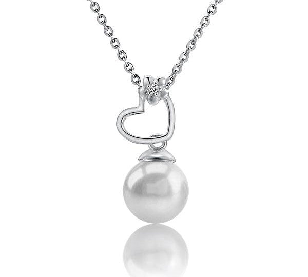 Pearl Ku’uipo Heart Pendant Pendant Island by Koa Nani Freshwater Pearl 