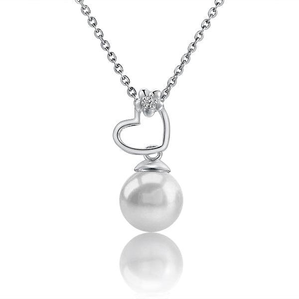 Pearl Ku’uipo Heart Pendant Pendant Island by Koa Nani Freshwater Pearl 