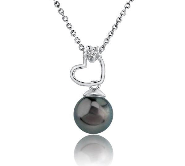 Pearl Ku’uipo Heart Pendant Pendant Island by Koa Nani Tahitian Pearl 