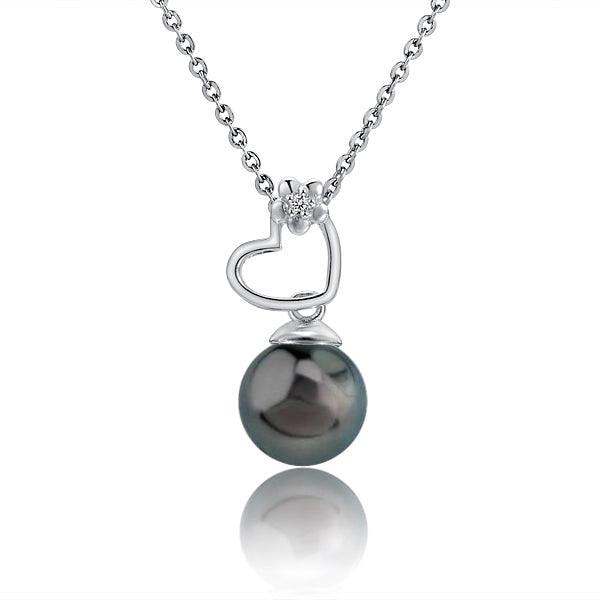 Pearl Ku’uipo Heart Pendant Pendant Island by Koa Nani Tahitian Pearl 