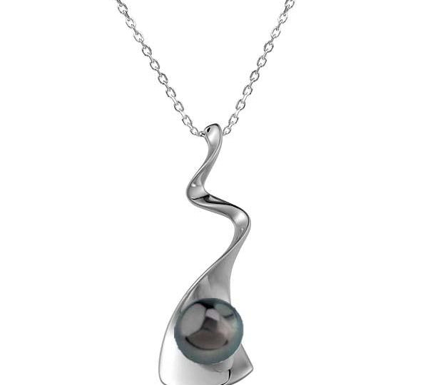 Pearl Lava Flow Pendant Pendant Island by Koa Nani Tahitian Pearl 