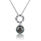 Pearl Maile Leaf Lei Pendant Pendant Island by Koa Nani Tahitian Pearl 