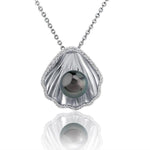 Pearl Mermaid’s Oyster Shell Pendant Pendant Island by Koa Nani Tahitian Pearl 