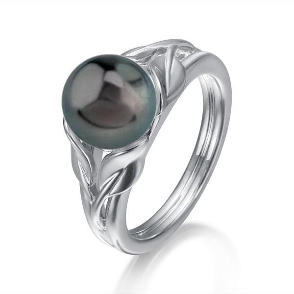 Pearl Moon Vine Ring Ring Island by Koa Nani 5.0 Tahitian Pearl 
